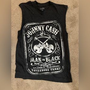 Johnny cash sleeveless shirt size S, mens
